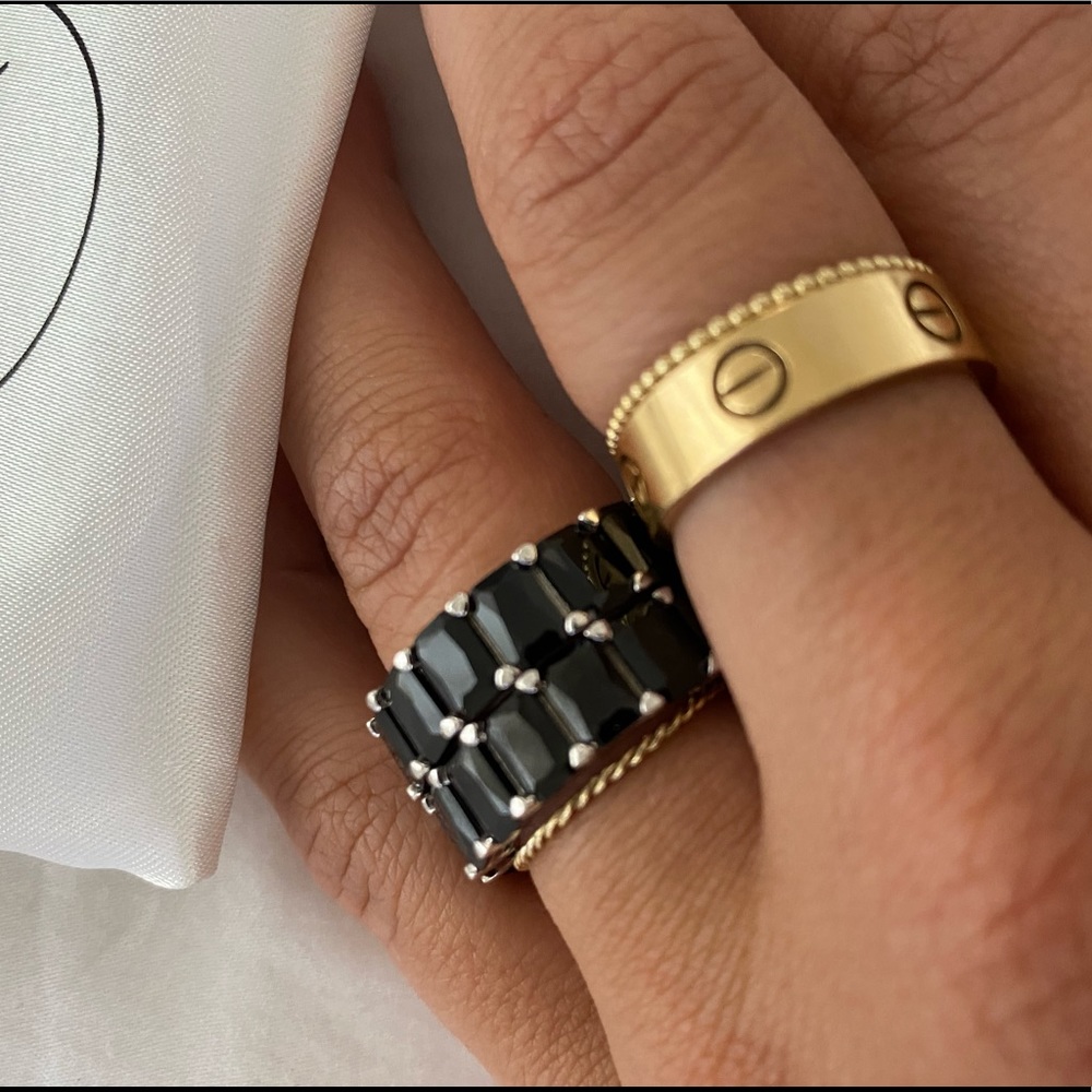 Brand new size 7 sterling silver rings